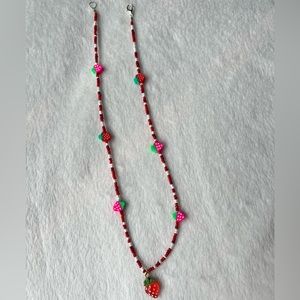 Strawberry Seed Bead Necklace